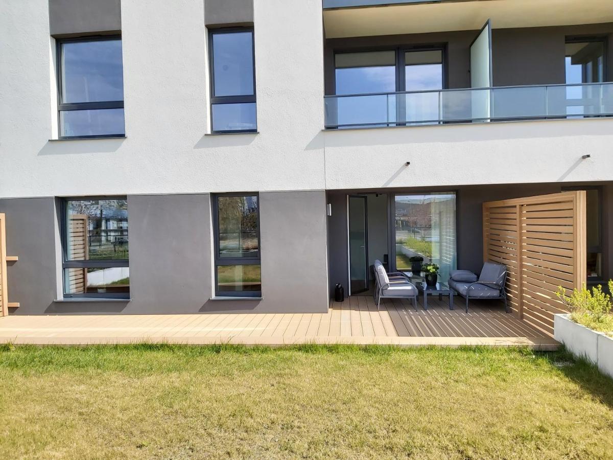 Apartament 150 Zaspa Vvita Z Prywatnym Ogrodem I Tarasem Danzig Exterior foto