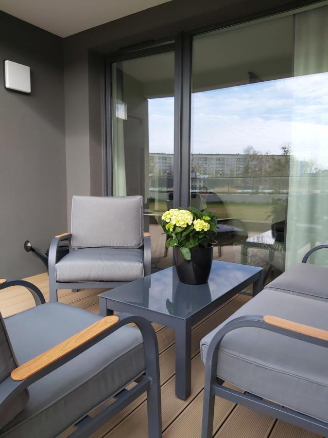 Apartament 150 Zaspa Vvita Z Prywatnym Ogrodem I Tarasem Danzig Exterior foto