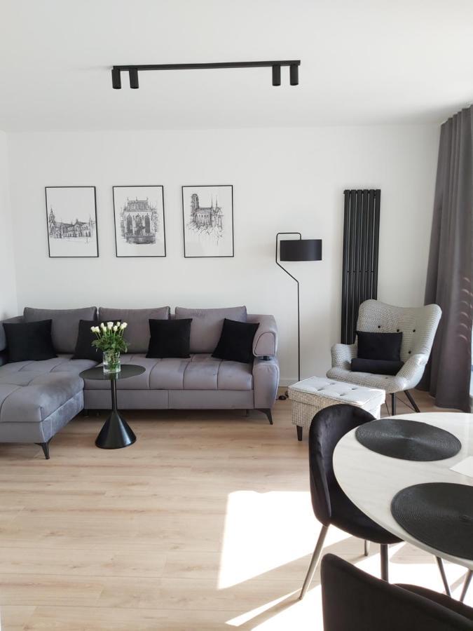 Apartament 150 Zaspa Vvita Z Prywatnym Ogrodem I Tarasem Danzig Exterior foto